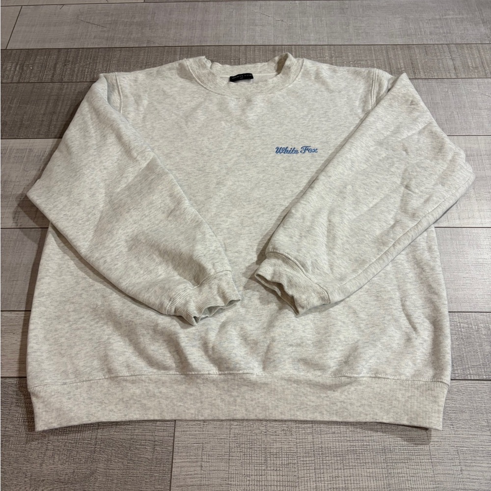 White fox crew neck